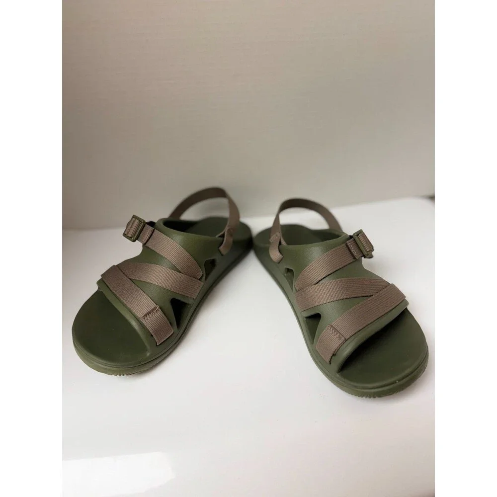 Chaco Chillos Sport Sandals Moss Green Men's 8 Adjustable Straps